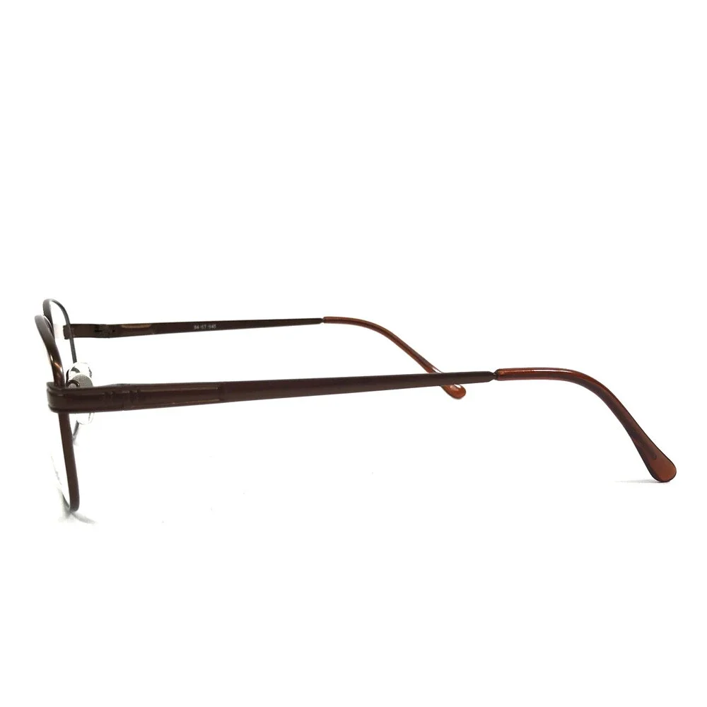 Parade Eyeglasses Frames Q-Series 1622 BROWN Square Wire Rim 54-17-145